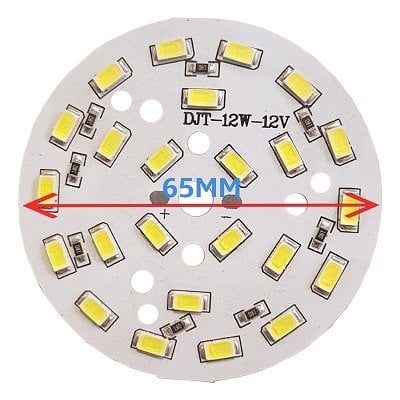 12 Volt 12 Watt SMD 5630 Ledli Hazır Led Modül 65MM